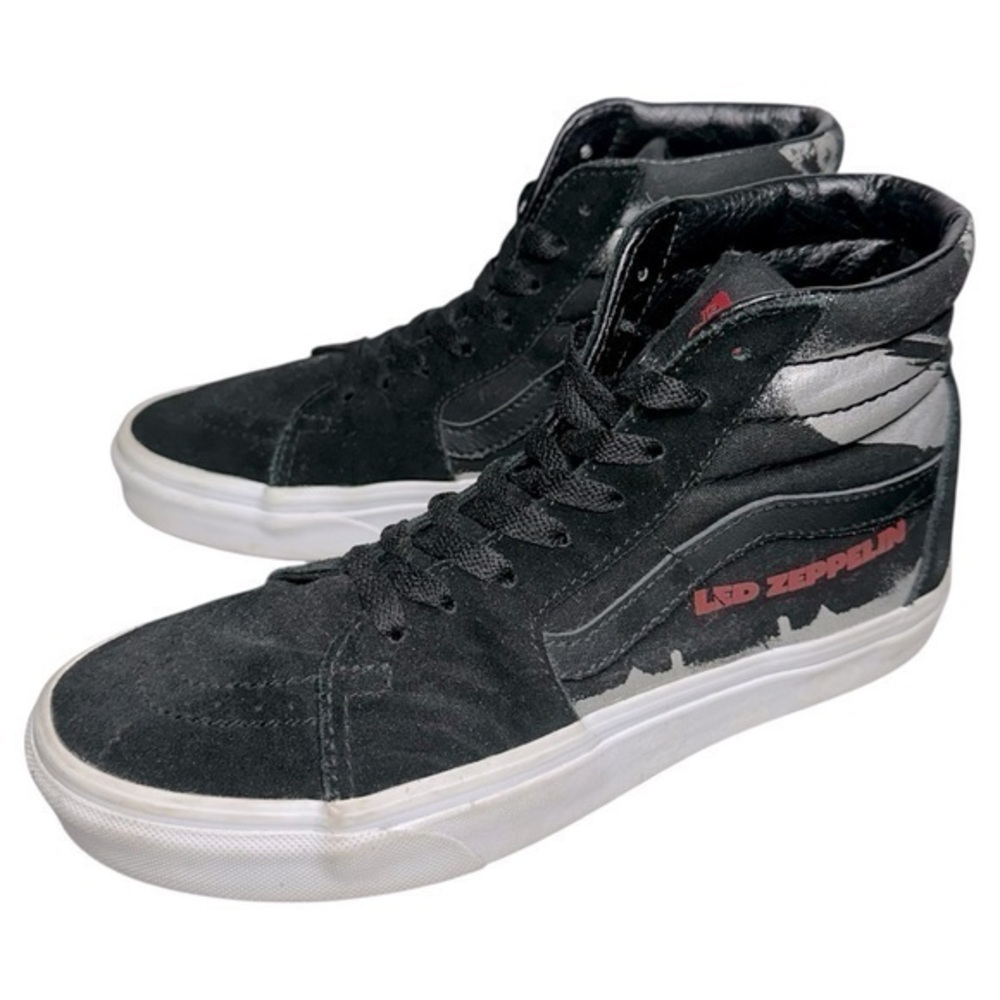VANS Uni-Sex Women’s 8 Black Led Zeppelin  SK8- High 50th Anniversary Sneakers